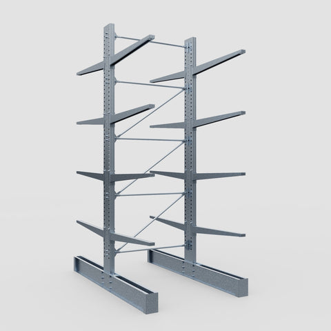 Cantilever Rack - Double Sided - Super Heavy Duty - Hot Dip Galvanized - Full Bay - Height 4877mm