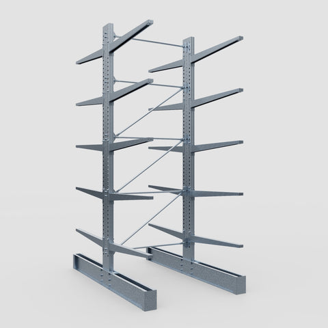 Cantilever Rack - Double Sided - Super Heavy Duty - Hot Dip Galvanized - Full Bay - Height 4877mm