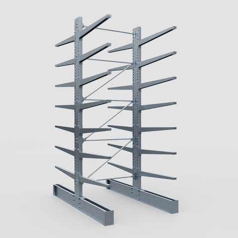 Cantilever Rack - Double Sided - Super Heavy Duty - Hot Dip Galvanized - Full Bay - Height 4877mm