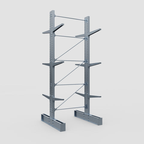Cantilever Rack - Double Sided - Super Heavy Duty - Hot Dip Galvanized - Full Bay - Height 4877mm