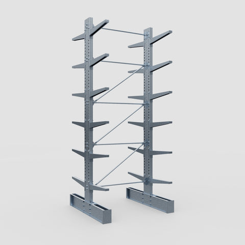 Cantilever Rack - Double Sided - Super Heavy Duty - Hot Dip Galvanized - Full Bay - Height 4877mm