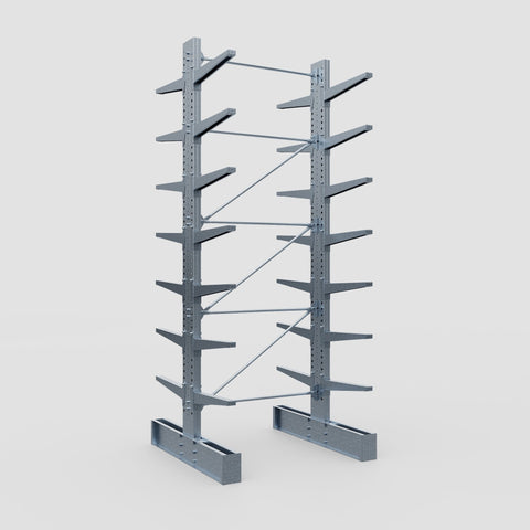 Cantilever Rack - Double Sided - Super Heavy Duty - Hot Dip Galvanized - Full Bay - Height 4877mm