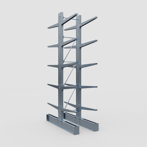 Cantilever Rack - Double Sided - Super Heavy Duty - Hot Dip Galvanized - Full Bay - Height 4877mm