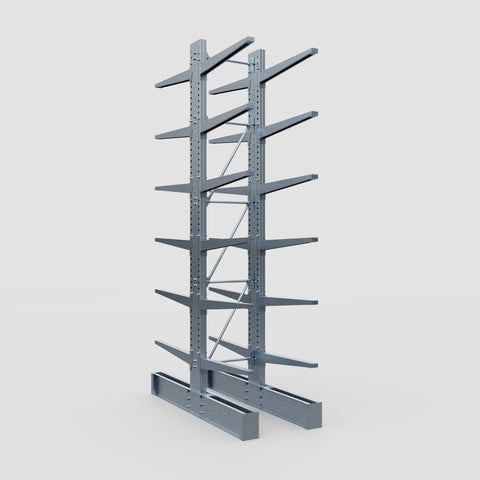 Cantilever Rack - Double Sided - Super Heavy Duty - Hot Dip Galvanized - Full Bay - Height 4877mm