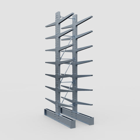 Cantilever Rack - Double Sided - Super Heavy Duty - Hot Dip Galvanized - Full Bay - Height 4877mm