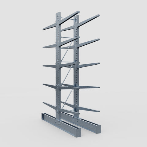 Cantilever Rack - Double Sided - Super Heavy Duty - Hot Dip Galvanized - Full Bay - Height 4877mm
