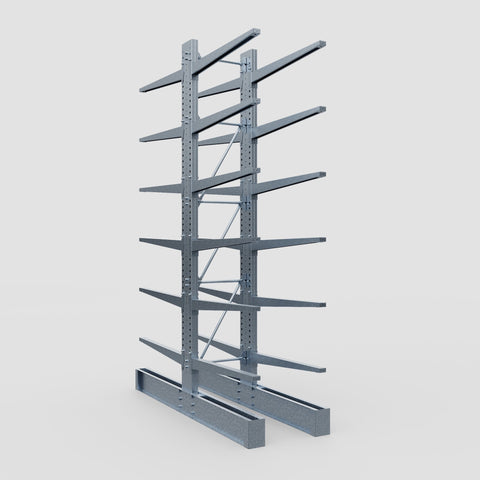Cantilever Rack - Double Sided - Super Heavy Duty - Hot Dip Galvanized - Full Bay - Height 4877mm