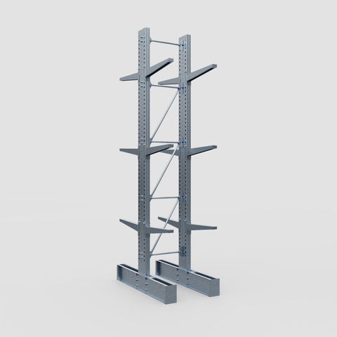 Cantilever Rack - Double Sided - Super Heavy Duty - Hot Dip Galvanized - Full Bay - Height 4877mm