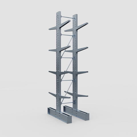 Cantilever Rack - Double Sided - Super Heavy Duty - Hot Dip Galvanized - Full Bay - Height 4877mm