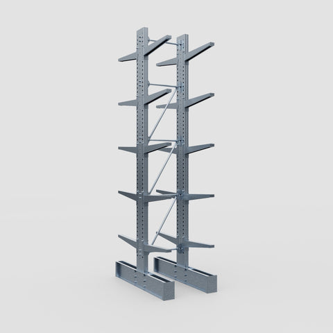 Cantilever Rack - Double Sided - Super Heavy Duty - Hot Dip Galvanized - Full Bay - Height 4877mm