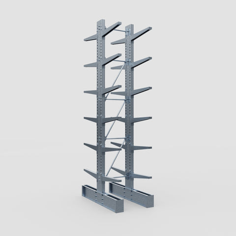 Cantilever Rack - Double Sided - Super Heavy Duty - Hot Dip Galvanized - Full Bay - Height 4877mm