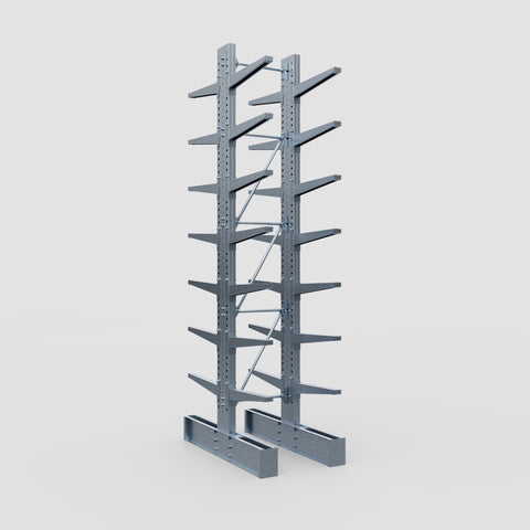 Cantilever Rack - Double Sided - Super Heavy Duty - Hot Dip Galvanized - Full Bay - Height 4877mm
