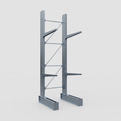 Cantilever Rack - Single Sided - Super Heavy Duty - Hot Dip Galvanized - Full Bay - Height 4267mm