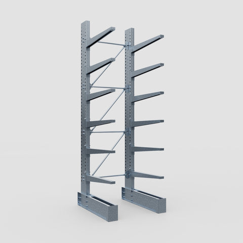 Cantilever Rack - Single Sided - Super Heavy Duty - Hot Dip Galvanized - Full Bay - Height 4267mm