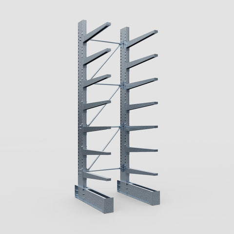 Cantilever Rack - Single Sided - Super Heavy Duty - Hot Dip Galvanized - Full Bay - Height 4267mm