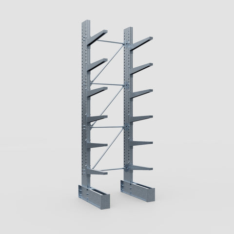 Cantilever Rack - Single Sided - Super Heavy Duty - Hot Dip Galvanized - Full Bay - Height 4267mm