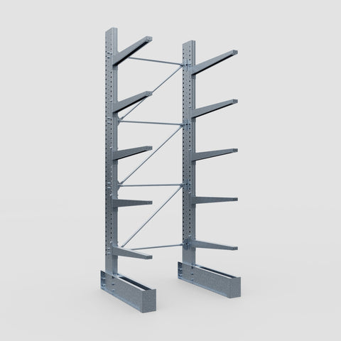 Cantilever Rack - Single Sided - Super Heavy Duty - Hot Dip Galvanized - Full Bay - Height 4267mm