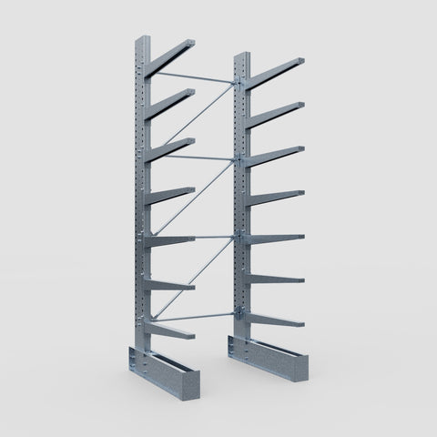 Cantilever Rack - Single Sided - Super Heavy Duty - Hot Dip Galvanized - Full Bay - Height 4267mm