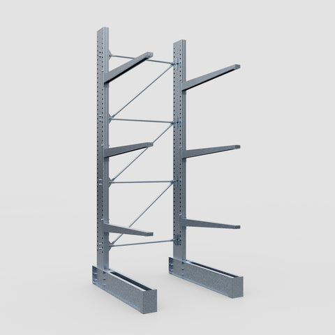Cantilever Rack - Single Sided - Super Heavy Duty - Hot Dip Galvanized - Full Bay - Height 4267mm