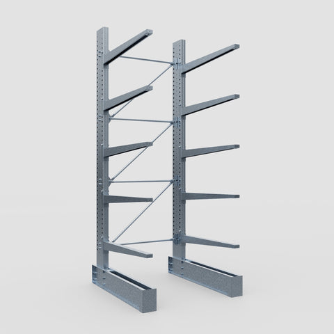 Cantilever Rack - Single Sided - Super Heavy Duty - Hot Dip Galvanized - Full Bay - Height 4267mm