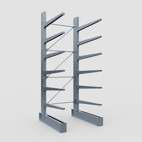 Cantilever Rack - Single Sided - Super Heavy Duty - Hot Dip Galvanized - Full Bay - Height 4267mm