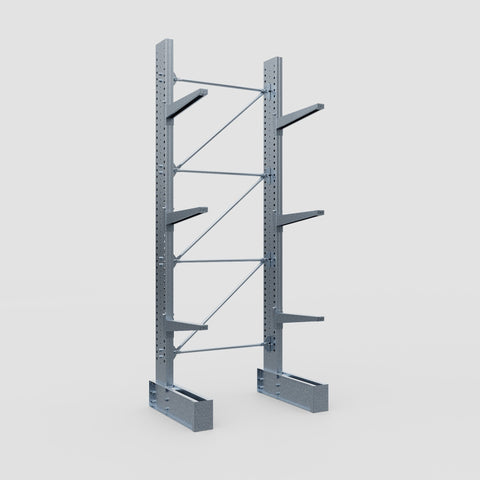 Cantilever Rack - Single Sided - Super Heavy Duty - Hot Dip Galvanized - Full Bay - Height 4267mm