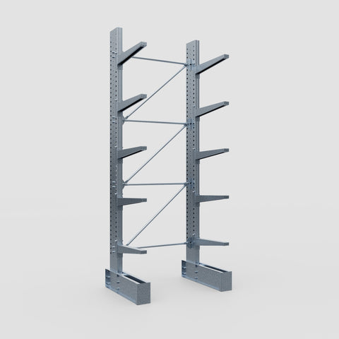 Cantilever Rack - Single Sided - Super Heavy Duty - Hot Dip Galvanized - Full Bay - Height 4267mm