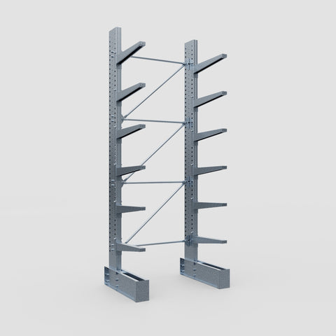 Cantilever Rack - Single Sided - Super Heavy Duty - Hot Dip Galvanized - Full Bay - Height 4267mm