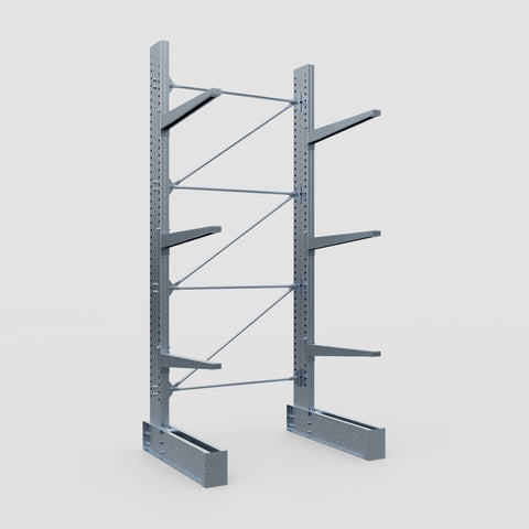 Cantilever Rack - Single Sided - Super Heavy Duty - Hot Dip Galvanized - Full Bay - Height 4267mm