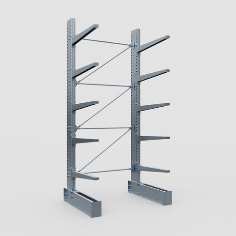 Cantilever Rack - Single Sided - Super Heavy Duty - Hot Dip Galvanized - Full Bay - Height 4267mm