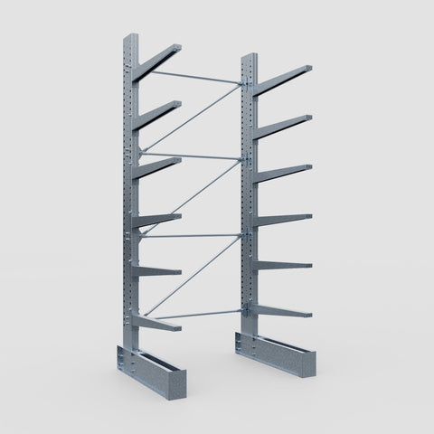 Cantilever Rack - Single Sided - Super Heavy Duty - Hot Dip Galvanized - Full Bay - Height 4267mm