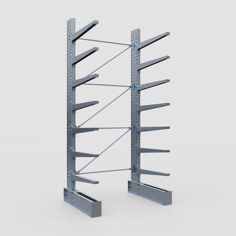 Cantilever Rack - Single Sided - Super Heavy Duty - Hot Dip Galvanized - Full Bay - Height 4267mm