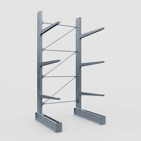 Cantilever Rack - Single Sided - Super Heavy Duty - Hot Dip Galvanized - Full Bay - Height 4267mm