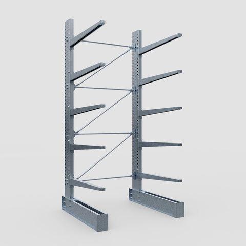 Cantilever Rack - Single Sided - Super Heavy Duty - Hot Dip Galvanized - Full Bay - Height 4267mm