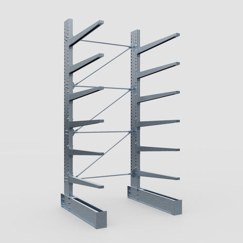 Cantilever Rack - Single Sided - Super Heavy Duty - Hot Dip Galvanized - Full Bay - Height 4267mm