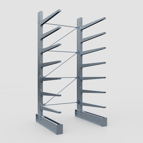 Cantilever Rack - Single Sided - Super Heavy Duty - Hot Dip Galvanized - Full Bay - Height 4267mm