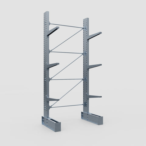 Cantilever Rack - Single Sided - Super Heavy Duty - Hot Dip Galvanized - Full Bay - Height 4267mm