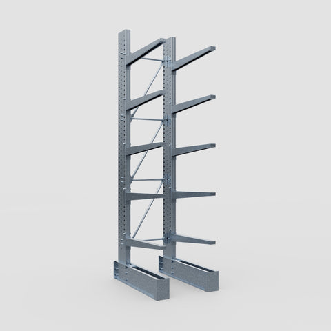 Cantilever Rack - Single Sided - Super Heavy Duty - Hot Dip Galvanized - Full Bay - Height 4267mm