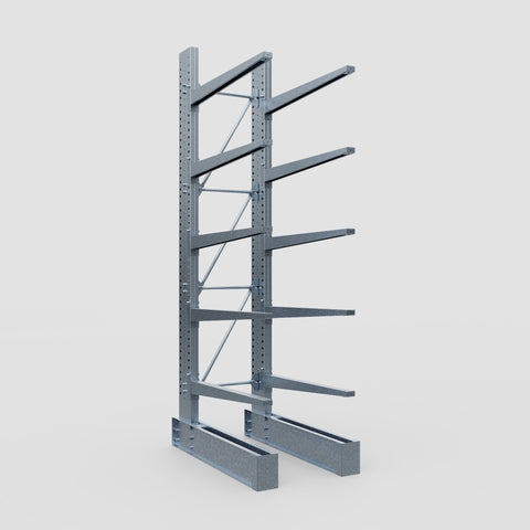 Cantilever Rack - Single Sided - Super Heavy Duty - Hot Dip Galvanized - Full Bay - Height 4267mm