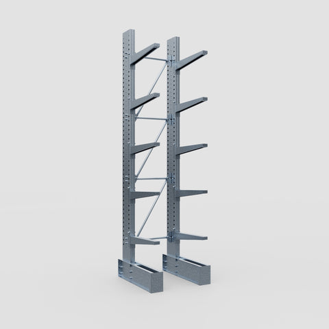 Cantilever Rack - Single Sided - Super Heavy Duty - Hot Dip Galvanized - Full Bay - Height 4267mm