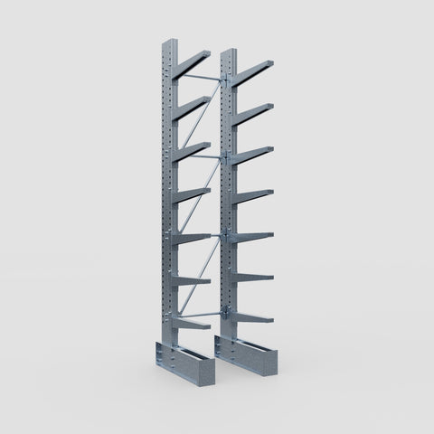 Cantilever Rack - Single Sided - Super Heavy Duty - Hot Dip Galvanized - Full Bay - Height 4267mm
