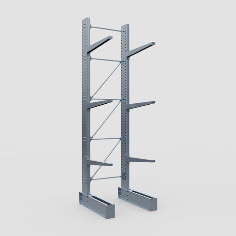 Cantilever Rack - Single Sided - Super Heavy Duty - Hot Dip Galvanized - Full Bay - Height 4877mm
