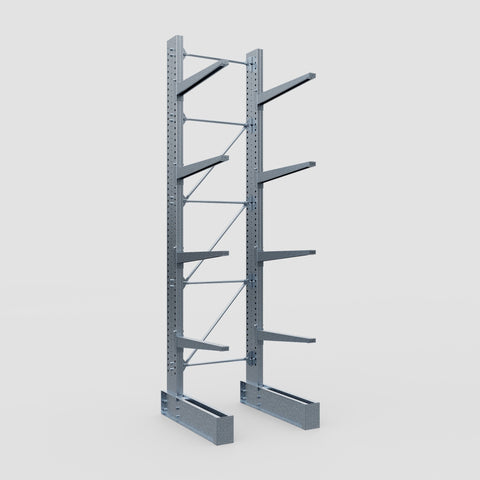 Cantilever Rack - Single Sided - Super Heavy Duty - Hot Dip Galvanized - Full Bay - Height 4877mm