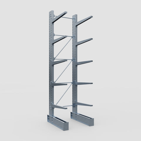 Cantilever Rack - Single Sided - Super Heavy Duty - Hot Dip Galvanized - Full Bay - Height 4877mm
