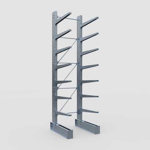 Cantilever Rack - Single Sided - Super Heavy Duty - Hot Dip Galvanized - Full Bay - Height 4877mm