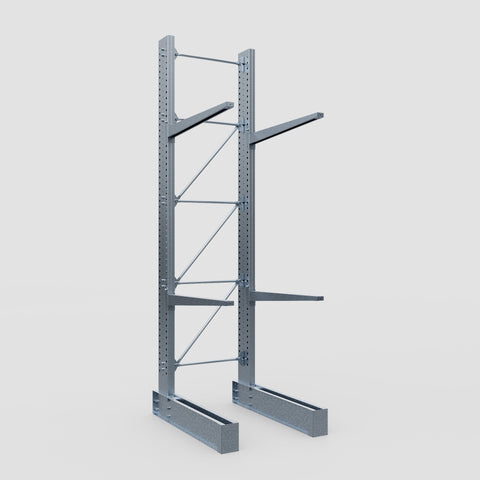 Cantilever Rack - Single Sided - Super Heavy Duty - Hot Dip Galvanized - Full Bay - Height 4877mm
