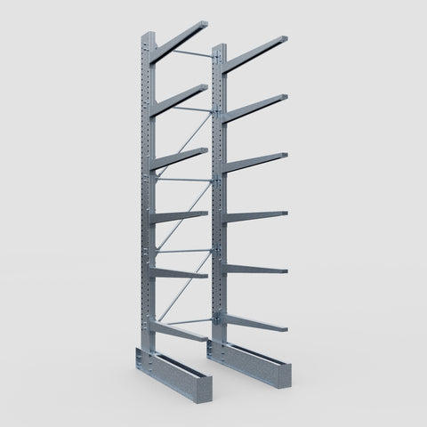 Cantilever Rack - Single Sided - Super Heavy Duty - Hot Dip Galvanized - Full Bay - Height 4877mm