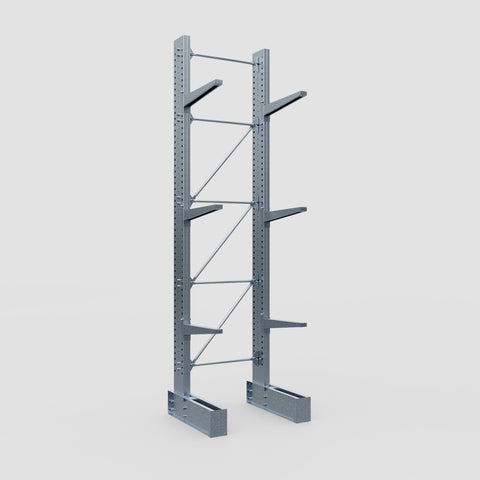 Cantilever Rack - Single Sided - Super Heavy Duty - Hot Dip Galvanized - Full Bay - Height 4877mm