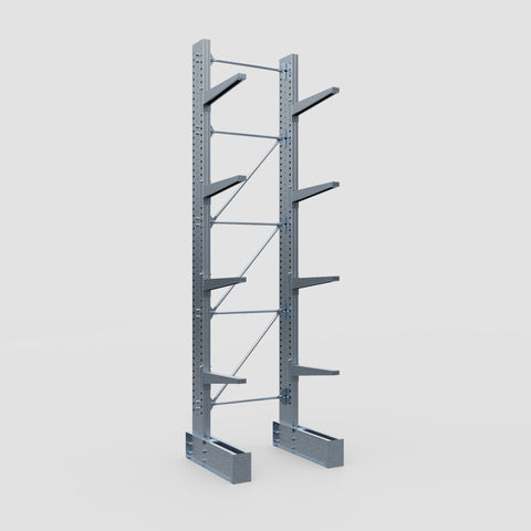 Cantilever Rack - Single Sided - Super Heavy Duty - Hot Dip Galvanized - Full Bay - Height 4877mm