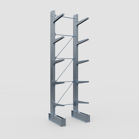 Cantilever Rack - Single Sided - Super Heavy Duty - Hot Dip Galvanized - Full Bay - Height 4877mm